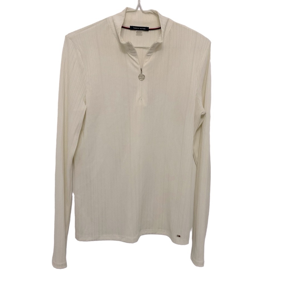 Tommy Hilfiger 3/4 Zip Rib Knit Small